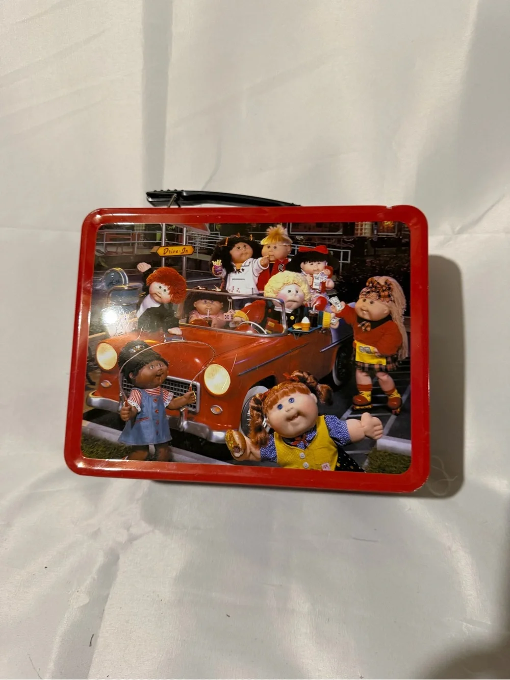 Red Cabbage Patch Kids Tin Lunch Box